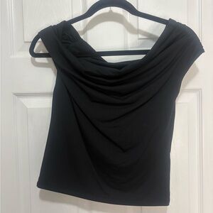 Abercrombie & Fitch Black off the shoulder top